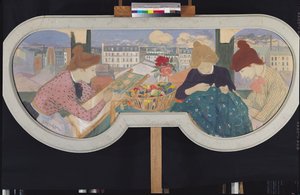 Drie Vrouwen aan het Werk door Théophile Alexandre Steinlen